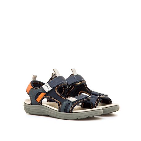 Sandales garçon textile fermeture adhésive Blue 5 - vertbaudet enfant 