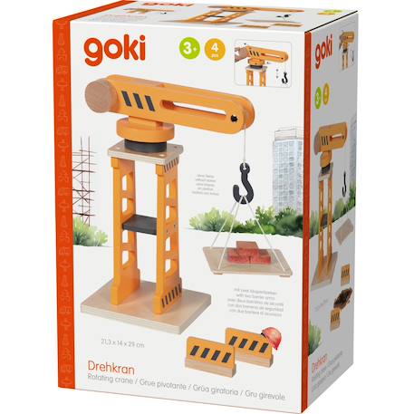 Grue pivotante en bois Orange 2 - vertbaudet enfant 