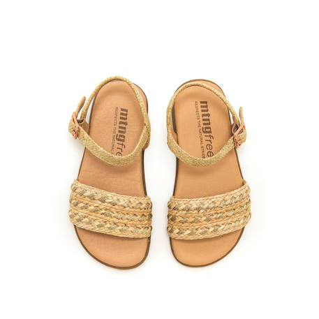 Sandales filles synthétique boucle barefoot Yellow 2 - vertbaudet enfant 