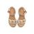 Sandales filles synthétique boucle Beige 2 - vertbaudet enfant 