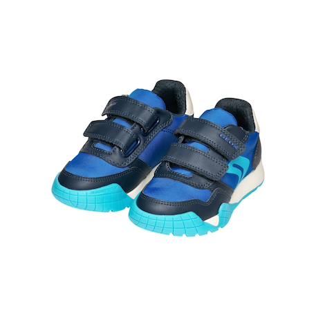 Baskets basses  à scratch Avio   vert clair+Royal    marine 10 - vertbaudet enfant 