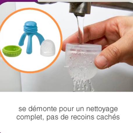 Embouts de rechange grignoteuse bébé silicone Blanc 2 - vertbaudet enfant 