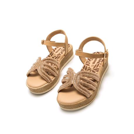 Sandales filles synthétique boucle Brown 4 - vertbaudet enfant 