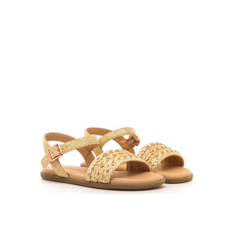 Sandales filles synthétique boucle barefoot Yellow 4 - vertbaudet enfant 