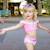 Maillot de bain 2 pièces fille princesse uv upf 50+ Rose 4 - vertbaudet enfant 