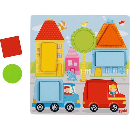 Jeu de dés couleurs et formes Blanc 3 - vertbaudet enfant 