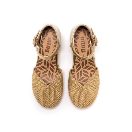 Sandales compensées filles synthétique boucle Grey+Yellow 7 - vertbaudet enfant 