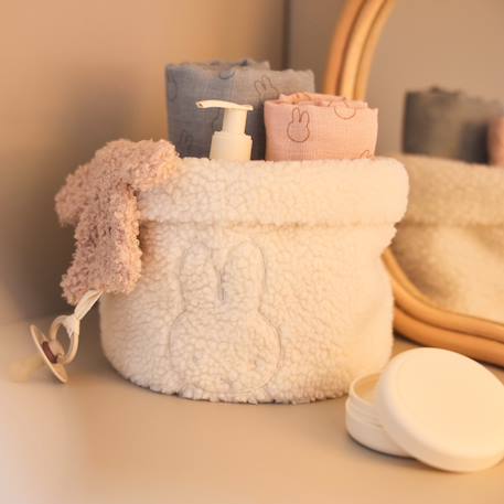 Panier de rangement teddy miffy oatmeal (14 x 18 cm) Beige 3 - vertbaudet enfant 