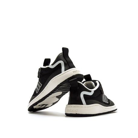 Sneakers garçon textile lacets- fermeture adhésive barefoot Black+bleu foncé–turquoise+Grey 5 - vertbaudet enfant 
