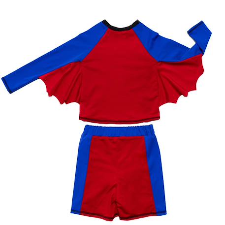 Maillot de bain garçon 2 pièces anti-uv super-héros Rouge 6 - vertbaudet enfant 