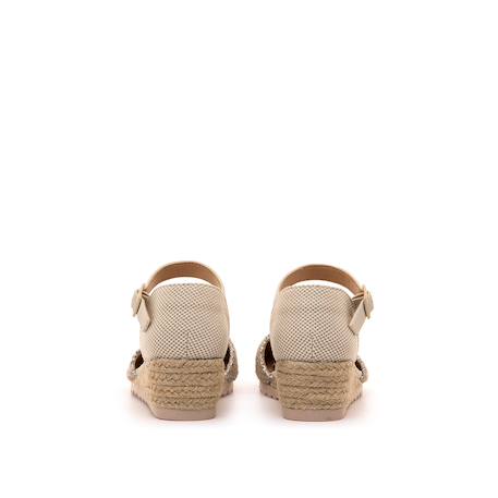 Sandales compensées filles synthétique boucle Grey+Yellow 3 - vertbaudet enfant 