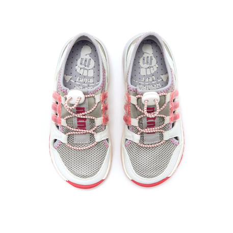 Sneakers filles synthétique élastique barefoot Purple+White 8 - vertbaudet enfant 