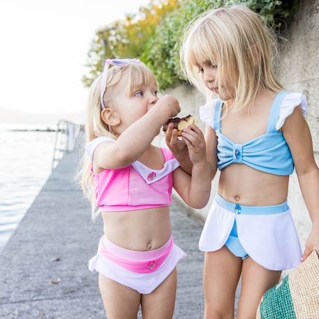 Maillot de bain 2 pièces fille princesse uv upf 50+ Rose 6 - vertbaudet enfant 
