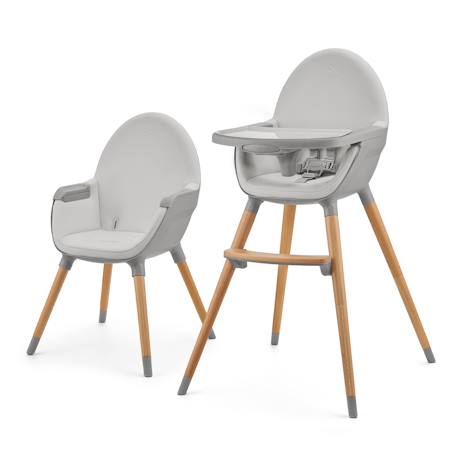 Chaise Haute Kinderkraft FINI 2 2 en 1 avec Plateau Réglable, Harnais 5 Points, Repose-Pieds et Assise en Éco-Cuir Beige+Bleu+Gris+Vert 13 - vertbaudet enfant 