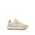 Sneakers filles textile lacets- fermeture adhésive Beige clair+Pink 1 - vertbaudet enfant 