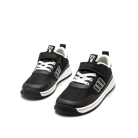 Sneakers garçon textile lacets- fermeture adhésive barefoot Black+bleu foncé–turquoise+Grey 6 - vertbaudet enfant 