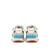 Sneakers bébé synthétique lacets- fermeture adhésive Bleu – bleu clair+Grey+Gris-jaune 8 - vertbaudet enfant 