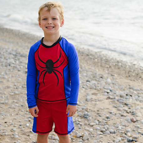Maillot de bain garçon 2 pièces anti-uv super-héros Rouge 4 - vertbaudet enfant 
