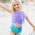 Maillot de bain 2 pièces fille sirène uv upf 50+ Violet 5 - vertbaudet enfant 