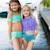 Maillot de bain 2 pièces fille sirène uv upf 50+ Violet 4 - vertbaudet enfant 