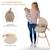 Chaise Haute Kinderkraft FINI 2 2 en 1 avec Plateau Réglable, Harnais 5 Points, Repose-Pieds et Assise en Éco-Cuir Beige+Bleu+Gris+Vert 5 - vertbaudet enfant 
