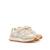 Sneakers filles textile lacets- fermeture adhésive Beige clair+Pink 5 - vertbaudet enfant 