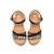 Sandales filles synthétique boucle Black+Brown 2 - vertbaudet enfant 