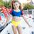 Maillot de bain 2 pièces fille princesse uv upf 50+ Bleu 1 - vertbaudet enfant 