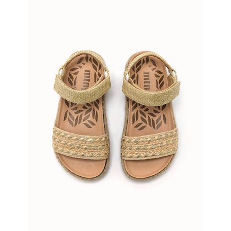 Sandales filles synthétique boucle Beige 2 - vertbaudet enfant 