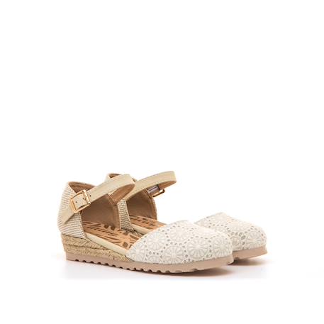 Sandales filles synthétique boucle Beige 5 - vertbaudet enfant 