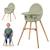 Chaise Haute Kinderkraft FINI 2 2 en 1 avec Plateau Réglable, Harnais 5 Points, Repose-Pieds et Assise en Éco-Cuir Beige+Bleu+Gris+Vert 20 - vertbaudet enfant 