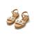 Sandales filles synthétique boucle Beige 4 - vertbaudet enfant 