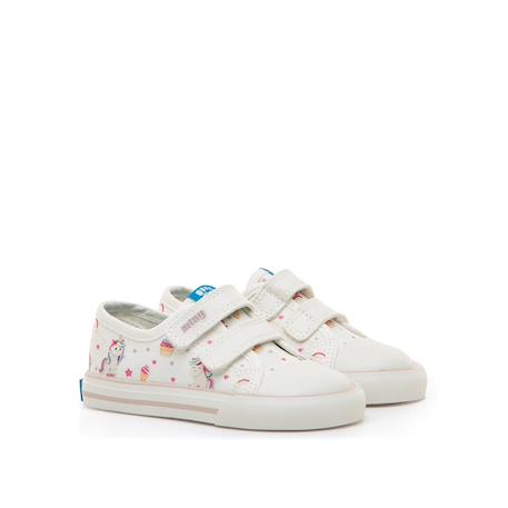 Sneakers bébé filles synthétique fermeture adhésive barefoot White 4 - vertbaudet enfant 