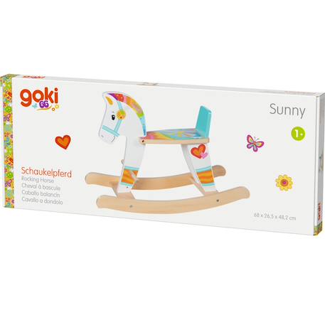 Cheval à bascule sunny Blanc 2 - vertbaudet enfant 