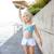 Maillot de bain 2 pièces fille princesse uv upf 50+ Bleu 4 - vertbaudet enfant 