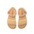 Sandales filles synthétique boucle barefoot Beige 2 - vertbaudet enfant 
