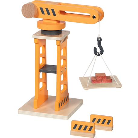 Grue pivotante en bois Orange 4 - vertbaudet enfant 