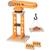 Grue pivotante en bois Orange 4 - vertbaudet enfant 