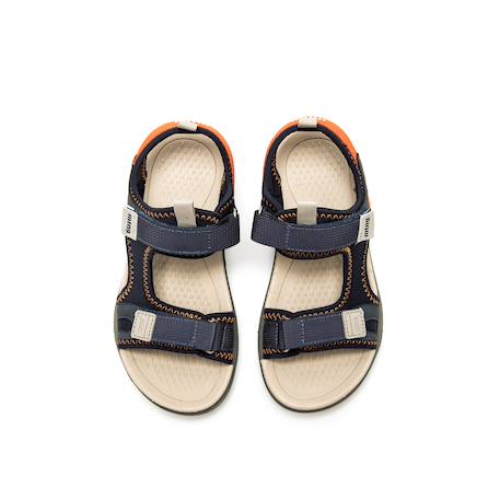 Sandales garçon textile fermeture adhésive Blue 4 - vertbaudet enfant 