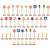 Set de 40 panneaux de signalisation Beige 1 - vertbaudet enfant 