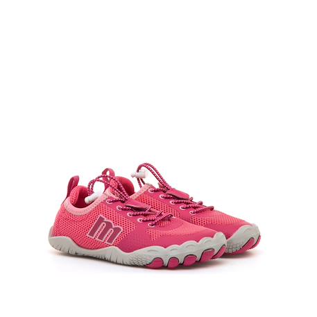 Sneakers filles synthétique lacets Grey+Pink 10 - vertbaudet enfant 
