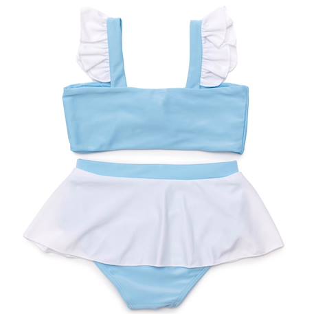 Maillot de bain 2 pièces fille princesse uv upf 50+ Bleu 6 - vertbaudet enfant 