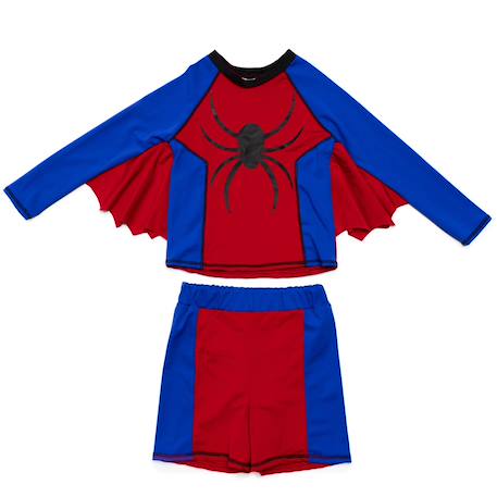 Maillot de bain garçon 2 pièces anti-uv super-héros Rouge 2 - vertbaudet enfant 