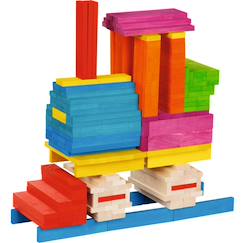 Planchettes en bois multicolores  - vertbaudet enfant