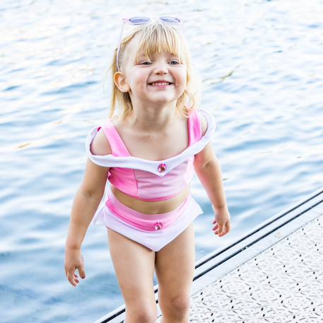 Maillot de bain 2 pièces fille princesse uv upf 50+ Rose 3 - vertbaudet enfant 