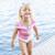 Maillot de bain 2 pièces fille princesse uv upf 50+ Rose 3 - vertbaudet enfant 