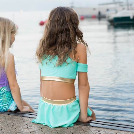 Maillot de bain 2 pièces fille princesse uv upf 50+ Vert 6 - vertbaudet enfant 