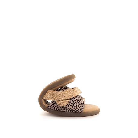 Sandales filles synthétique boucle barefoot Brown 3 - vertbaudet enfant 