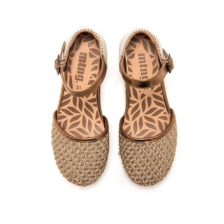 Sandales compensées fille synthétique boucle Brown 4 - vertbaudet enfant 
