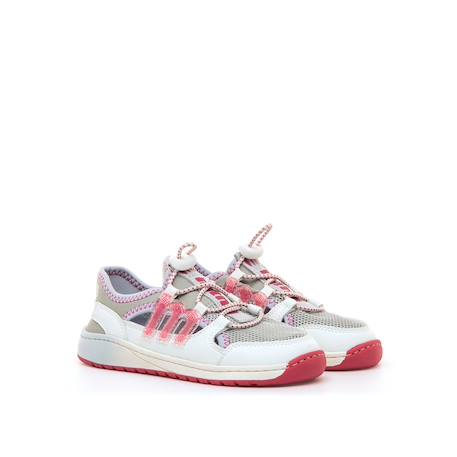 Sneakers filles synthétique élastique barefoot Purple+White 10 - vertbaudet enfant 